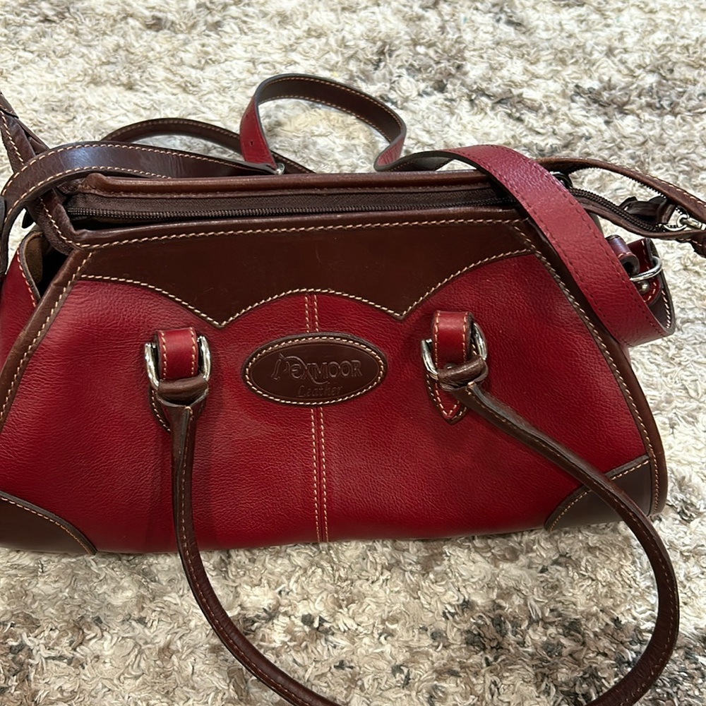 Red leather bag